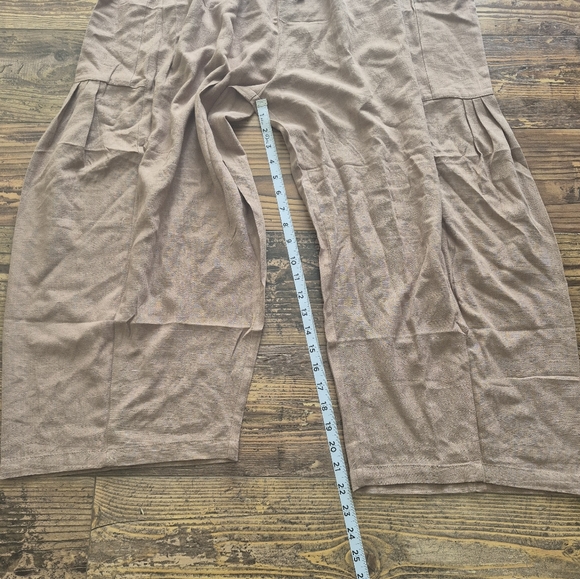 Tarse Wide Leg High Rise Linen Pants Medium - Picture 8 of 10